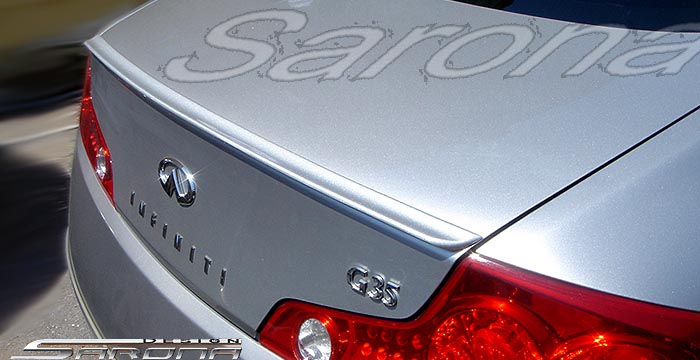 Custom G35 Coupe Trunk Wing  (2003 - 2007) - $139.00 (Manufacturer Sarona, Part #IF-014-TW)